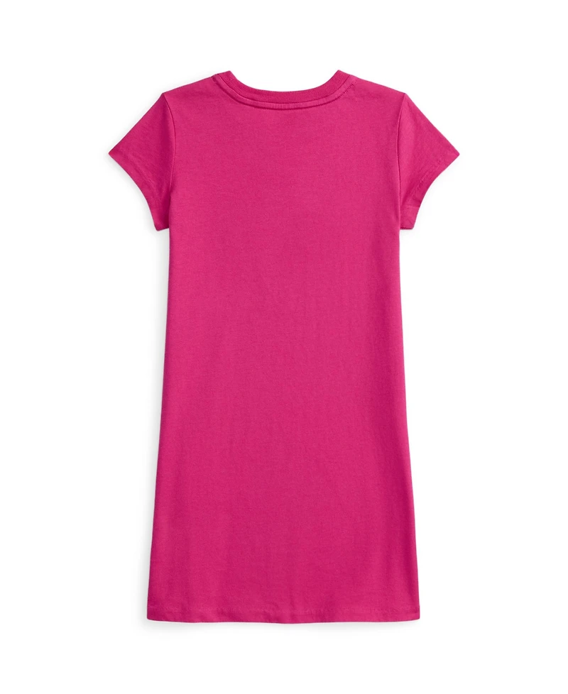 Polo Ralph Lauren Girls' 2T-6X Bear Cotton Jersey Dress
