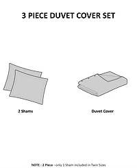 Madison Park Cassandra Cotton 3-Pc. Duvet Cover Set, King/California King