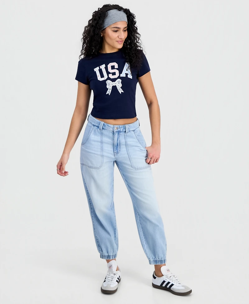 Self Esteem Juniors' Usa Cotton Short-Sleeve Baby T-Shirt