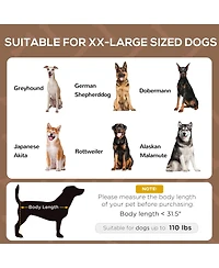PawHut Elevated Portable Dog Cot with Uv Protection Canopy Shade,