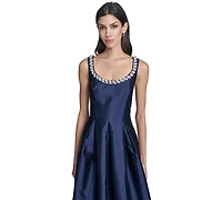 Eliza J Women's Sleeveless Scoop Neck Ball Gown