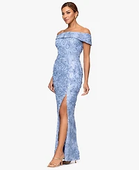Xscape Women's Off-The-Shoulder Long Dress
