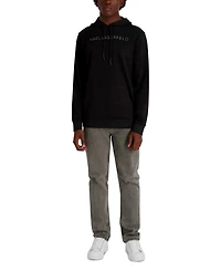 Karl Lagerfeld Paris Men's French Terry Embossed Logo Hoodie