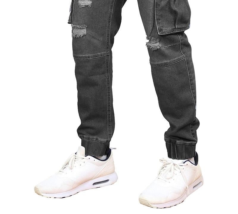 Blue Ice Men's Stretch Cargo Carpenter Jeans Joggers Set, 2-Pack
