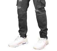Blue Ice Men's Stretch Cargo Carpenter Jeans Joggers Set, 2-Pack