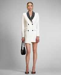 Rachel Roy Women's Johnny Beaded Lapel Mini Blazer Dress