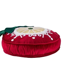 Hallmark Ornament Shaped Holiday Decorative Pillow, 12" x 13"