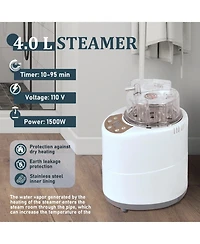 Mondawe Portable Full-Size Steam Sauna Tent with 4L 1500W Steam Generator & Chair