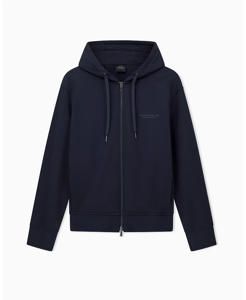 A|X Armani Exchange Men's Milan Ny Logo Full Zip Hoodie