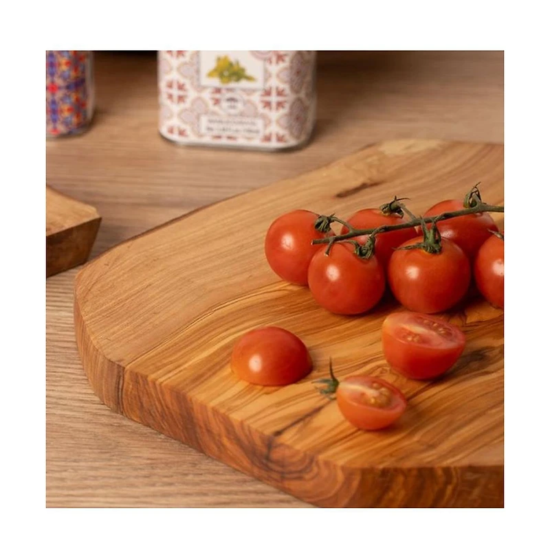 Verve Culture Olivewood Charcuterie Board with Rope Handle