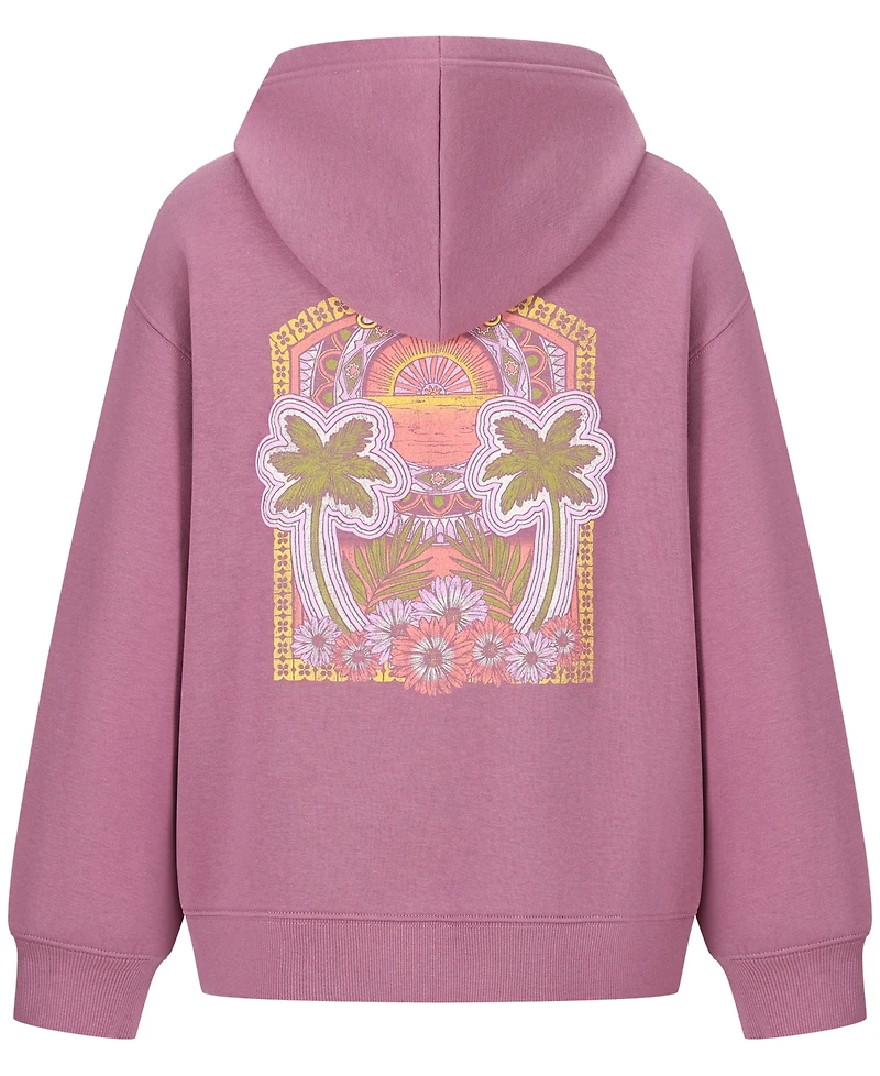 Roxy Girls' 7-16 Morockin Oversized Long-Sleeve Hoodie