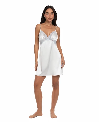 Linea Donatella Women's Bridal Satin Chemise