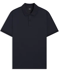 Boss by Hugo Men's Monogram Underplacket Cotton-Blend Polo Shirt
