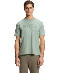 Boss by Hugo Men's Stretch Cotton Tonal Logo Relaxed-Fit T-Shirt