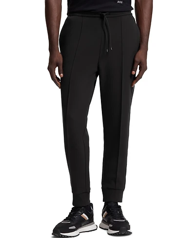 Boss by Hugo Men's Piped-Detail Cotton-Blend Tracksuit Bottom Pants