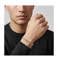 14K Gold Plated or White Mesh Link Bracelet