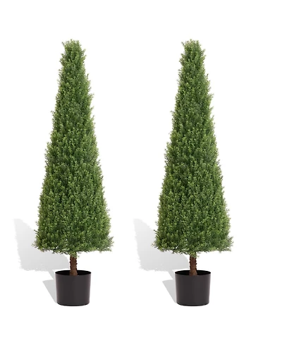 Streamdale Furniture Artificial Boxwood Topiary Trees 120cm 2pcs