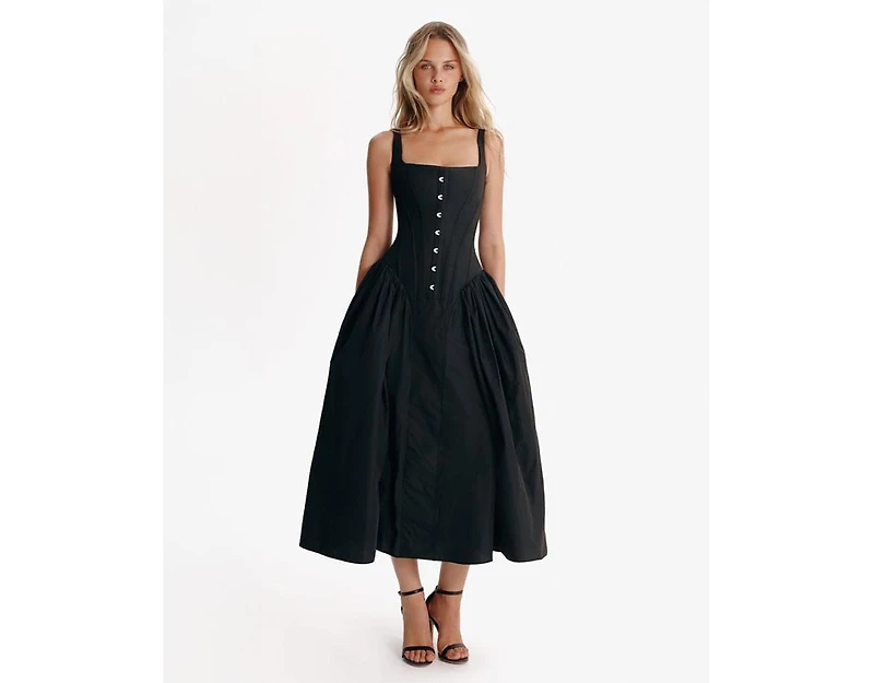 Milla Women's Corset Midi Dress
