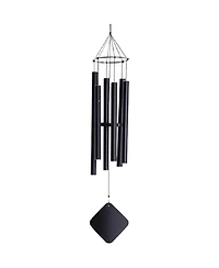 Music Of The Spheres Quartal Soprano Wind Chimes, Black, 30in