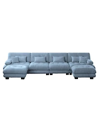 Streamdale Furniture Streamdale Free Combination Modular Sectional Sofa, U Shaped Couch, 4-Seater Cloud Couch