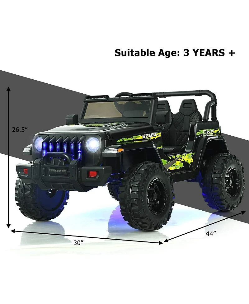 Sugift 12V Kids Ride-on Jeep Car with 2.4 G Remote Control