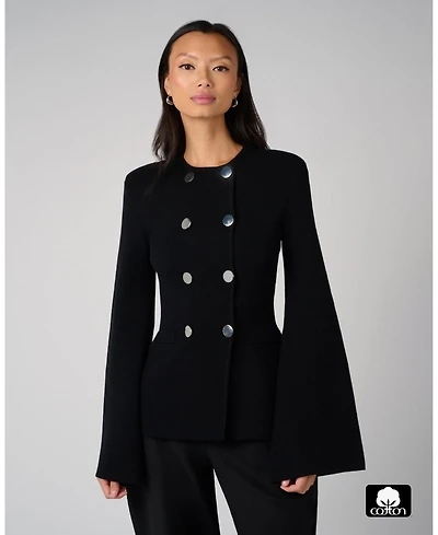 WeWoreWhat Women's Cinched Waist Peplum Sweater