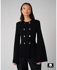 WeWoreWhat Women's Cinched Waist Peplum Sweater