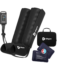 LifePro Air Compression Leg Massager for Circulation, Pain Relief, and Recovery - Covers Legs, Calf, Thigh, and Foot