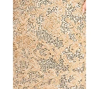 Seni & Cade Women's Sequin Soutache Strappy V-Neck Dress