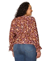 Democracy Plus Printed Long-Sleeve Top