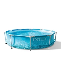 Intex 28207EH 10' x 30" Steel Metal Frame Beachside Swimming Pool w/ Filter Pump