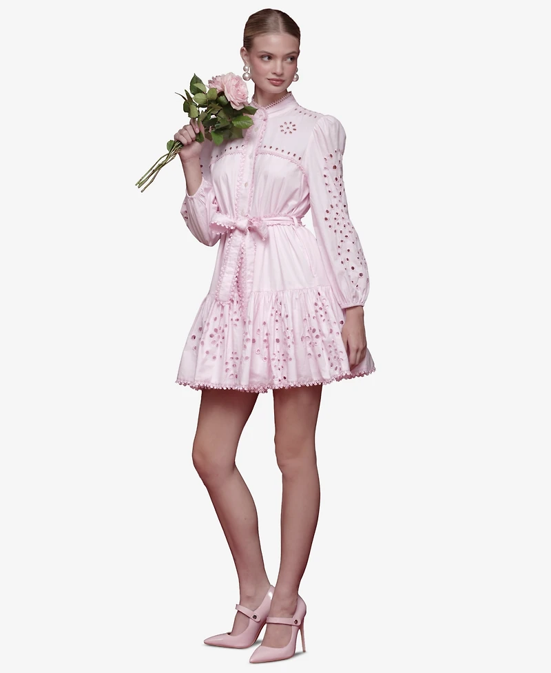 Avec Les Filles Women's Eyelet Shirtdress