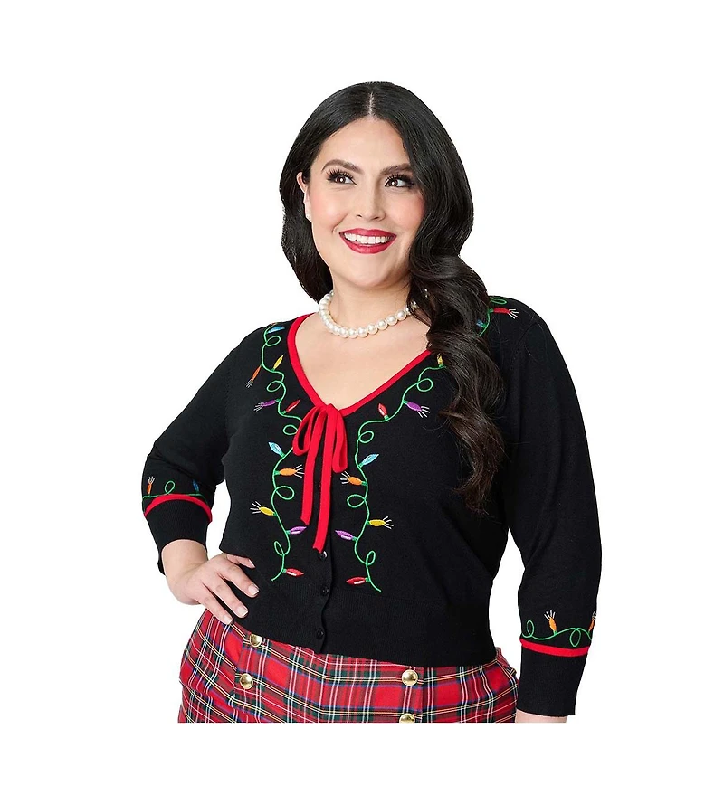 Unique Vintage Women's 1950s Crop Knit Cardigan