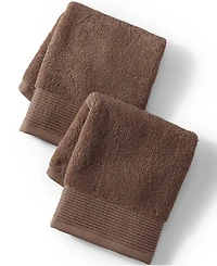 Lands' End Turkish Luxe 2-Piece Washcloth Set