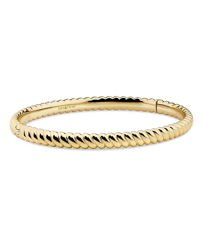 Devata Twisted Rope Bangle Bracelet in -Plated Sterling , Size