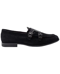 Carlos by Santana Men's Twin Buckle Strap Round-Toe Loafers
