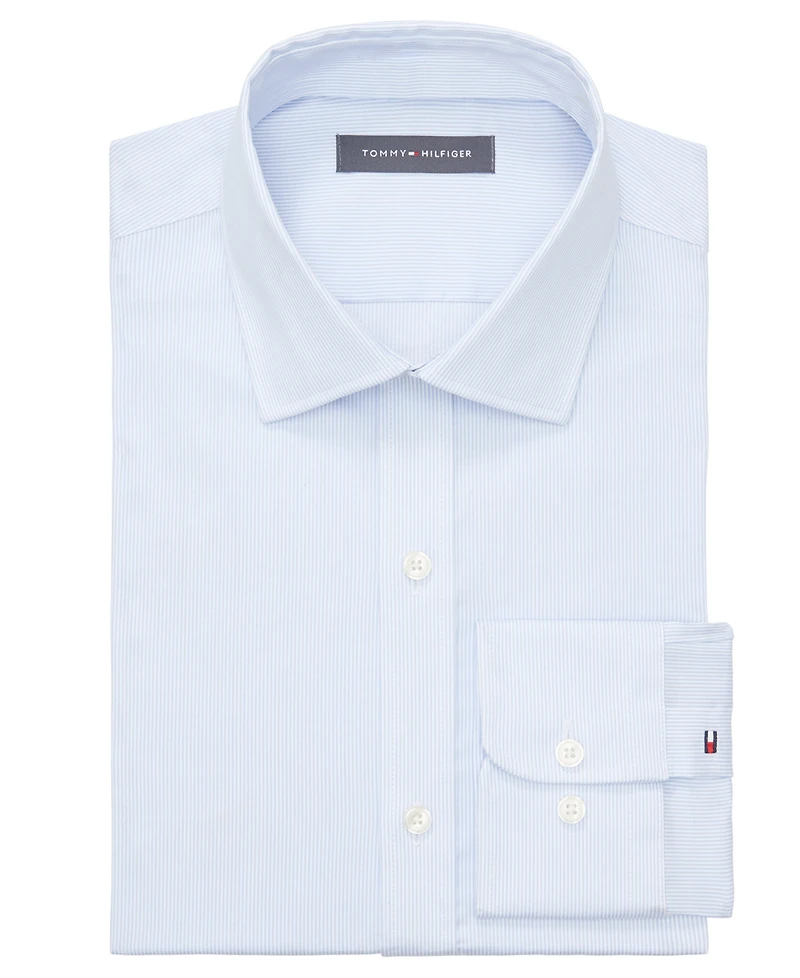 Tommy Hilfiger Flex Spread Collar Slim-Fit Dress Shirt