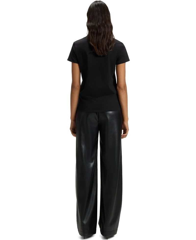 Boss by Hugo Women's Slim-Fit Mercerised-Cotton T-Shirt