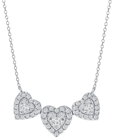 Macy's White Diamond Necklace (1/2 ct. t.w.) in 14k White Gold