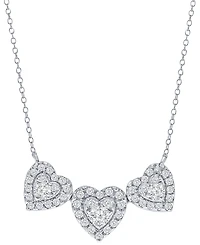 Macy's White Diamond Necklace (1/2 ct. t.w.) in 14k White Gold