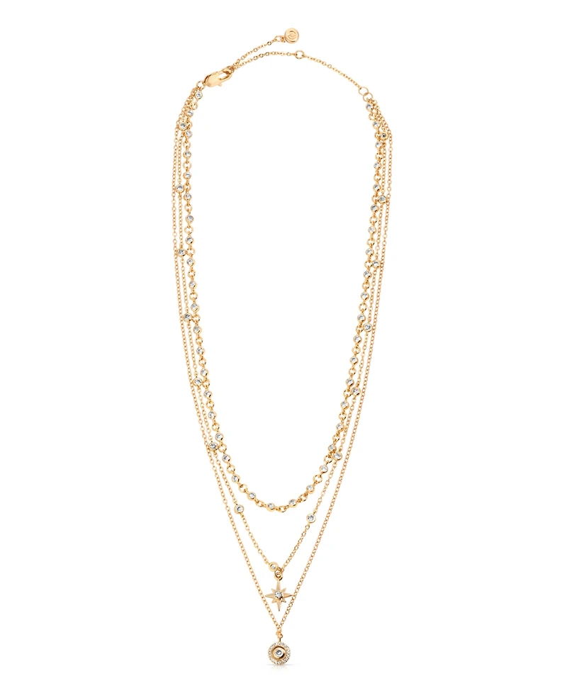 Ettika Celestial Triple Chain Layered Necklace