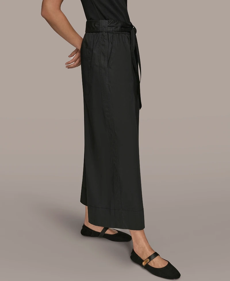 Donna Karan Weekend Women's High-Rise Self Belted Crop Pants