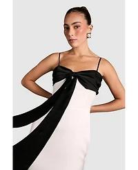 Coast Women's Monochrome Bow Detail Maxi Dress