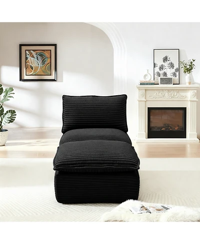 Streamdale Furniture Streamdale Modern corduroy cloud sofa