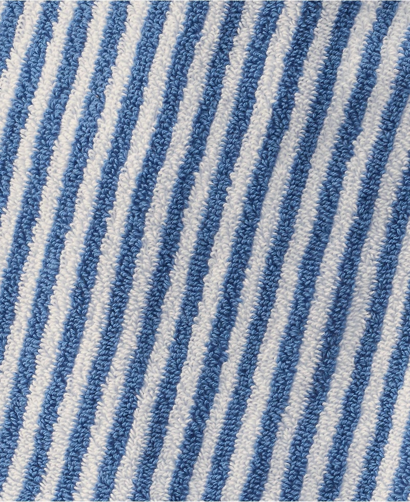 Lands' End Cotton Yarn-dyed Stripe 2-Piece Washcloth Set