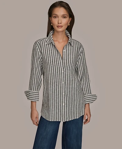Donna Karan Weekend Women's Long-Sleeve Button-Down Shirt