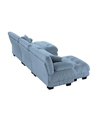 Streamdale Furniture Streamdale Luxury Modular Sectional Sofa - Oversized U Shaped Cloud Couch with Ottomans