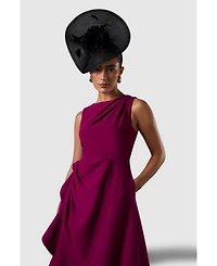 Coast Crepe Ruffle Dress With Low Back