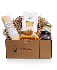 Toscana Botella Cheese Board with Gourmet Gift Pack, 5-Piece