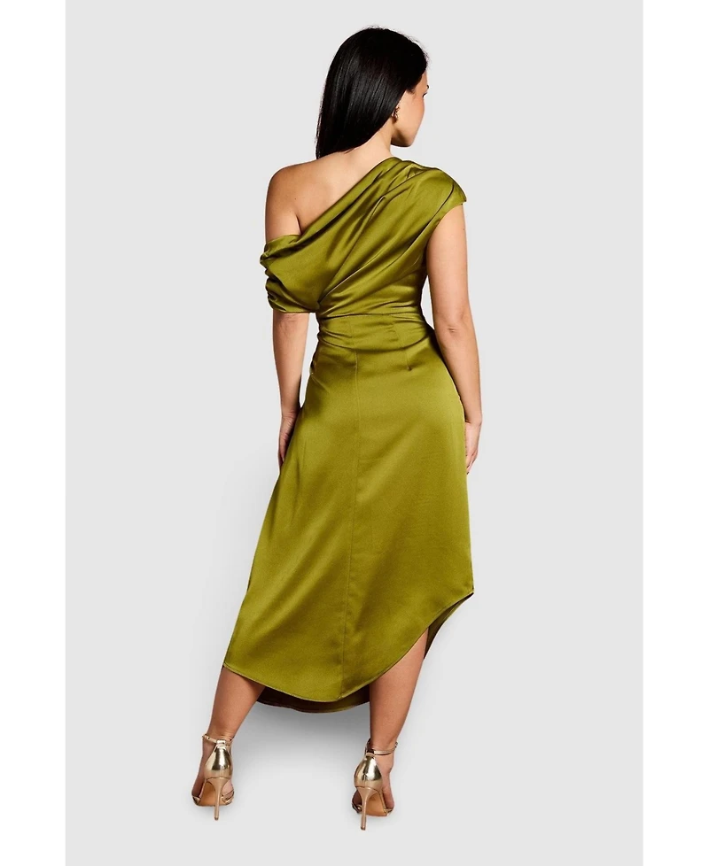 Coast Women's Satin One Shoulder Midi Dress